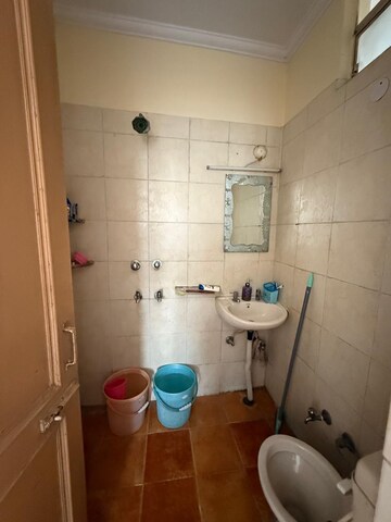 Bathroom in 2 BHK Builder Floor at Kalkaji – for Rent