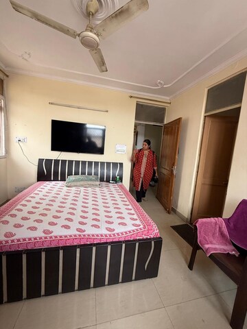 Bedroom in 2 BHK Builder Floor at Kalkaji – for Rent