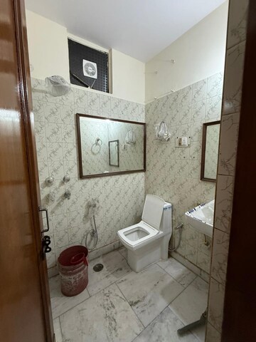 Bathroom in 2 BHK Builder Floor at Kalkaji – for Rent