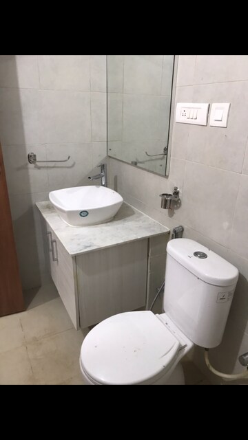 Bathroom in 2 BHK Apartment at Bhartiya Nikoo Homes, Thanisandra Main Road – for Rent