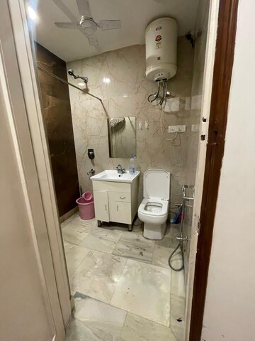 Bathroom in 3 BHK Builder Floor at Chittaranjan Park – for Rent