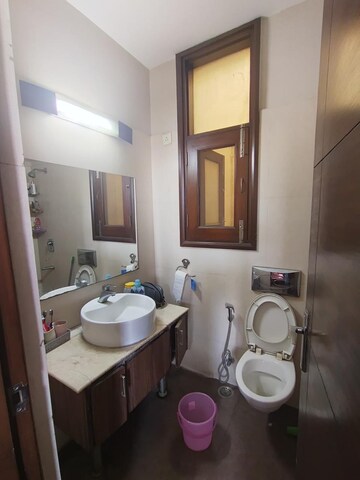 Bathroom in 3 BHK Builder Floor at Panchsheel Enclave – for Rent