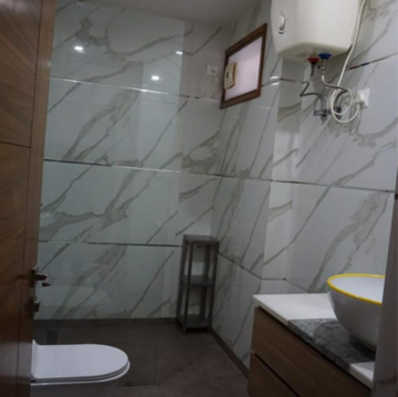 Bathroom in 4 BHK Apartment at Vasant Kunj – for Rent