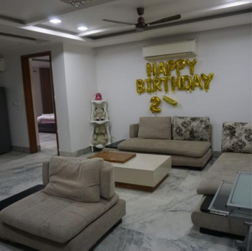 Living Room in 4 BHK Apartment at Vasant Kunj – for Rent