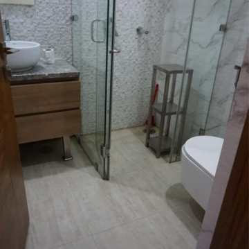 Bathroom in 4 BHK Apartment at Vasant Kunj – for Rent