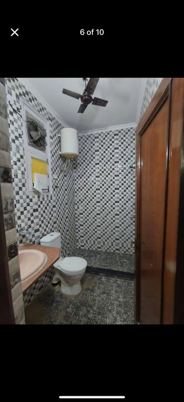 Bathroom in 3 BHK Builder Floor at Panchsheel Enclave – for Rent