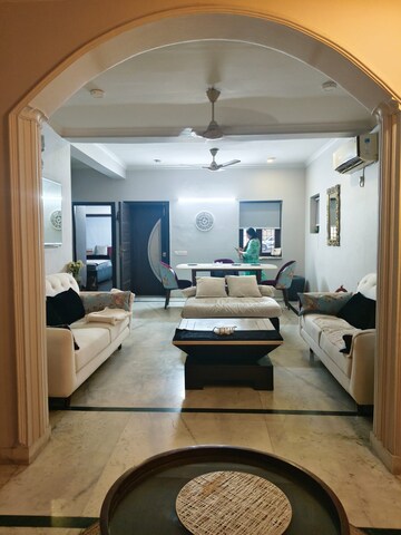 Living Room in 3 BHK Builder Floor at Saket – for Rent