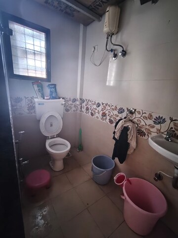 Bathroom in 2 BHK Apartment at Ayodhya CHS Ghansoli, Ghansoli – for Rent