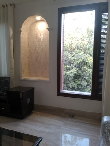 Living Room in 3 BHK Builder Floor at Boutique Residential Apartments A-15 19, Vasant Vihar – for Rent