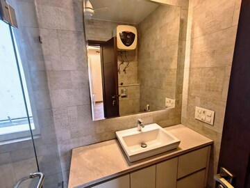 Bathroom in 3 BHK Builder Floor at Boutique Residential Apartments A-15 19, Vasant Vihar – for Rent