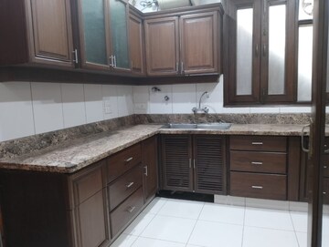 Kitchen in 3 BHK Builder Floor at Boutique Residential Apartments A-15 19, Vasant Vihar – for Rent