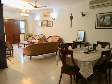 Living Room in 3 BHK Builder Floor at Boutique Residential Apartments A 3 2, Vasant Vihar – for Rent