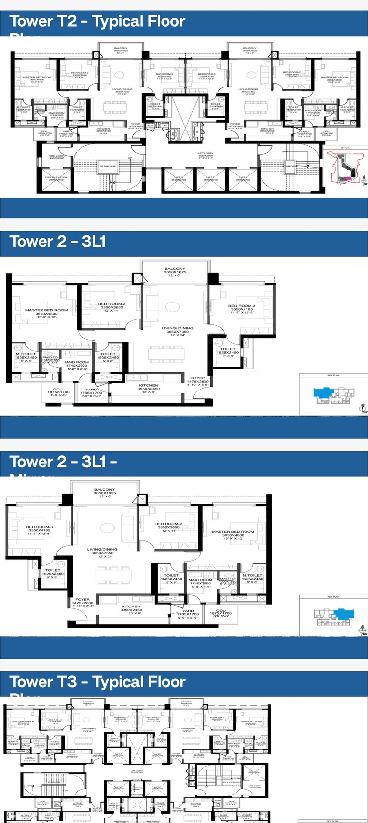 Floor Plan, dlf-the-westpark 3 Bedroom 1126 Sq.Ft. Apartment In Andheri West Mumbai 8938913