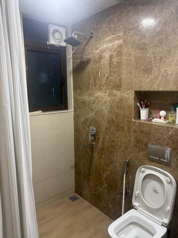 Bathroom in 3 BHK Apartment at Celestia Spaces, Parel – for Rent