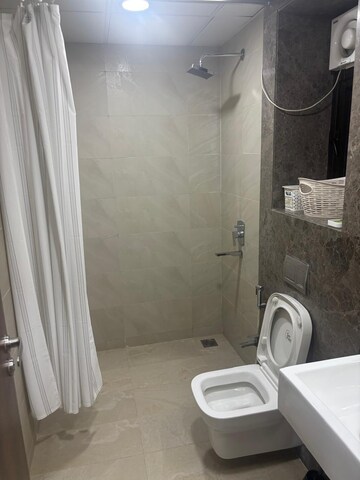Bathroom in 3 BHK Apartment at Celestia Spaces, Parel – for Rent