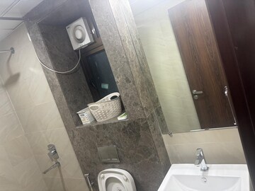 Bathroom in 3 BHK Apartment at Celestia Spaces, Parel – for Rent