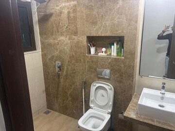 Bathroom in 3 BHK Apartment at Celestia Spaces, Parel – for Rent