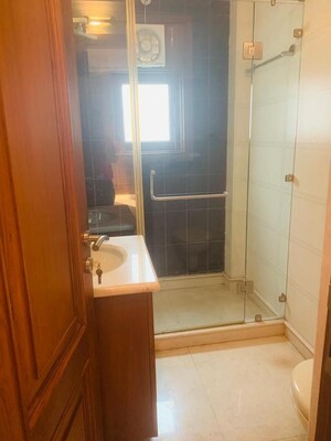 Bathroom in 3 BHK Builder Floor at Chattarpur – for Sale