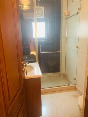 Bathroom in 3 BHK Builder Floor at Chattarpur – for Sale