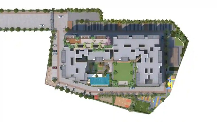 Master Plan, vasupujya-neco-park-central 2 Bedroom 849 Sq.Ft. Apartment In Kharadi Pune 8919600