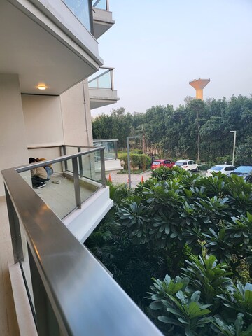 Balcony in 3 BHK Independent House at Ansal Sushant Apartments, Sushant Lok I – for Rent