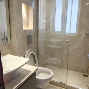 Bathroom in 4 BHK Builder Floor at Veera Safdarjung Enclave, Safdarjung Enclave – for Rent
