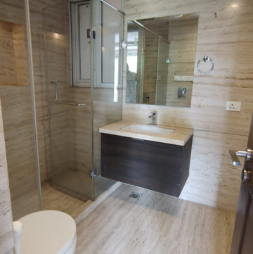 Bathroom in 4 BHK Builder Floor at Veera Safdarjung Enclave, Safdarjung Enclave – for Rent