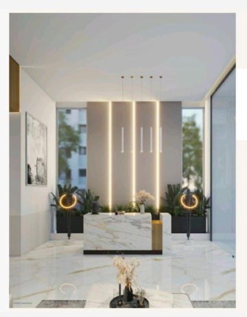 Living Room in 4 BHK Apartment at Jasani Apollo Heights, Linking Road – for Sale
