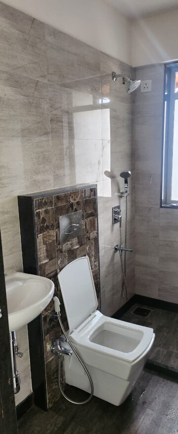 Bathroom in 3 BHK Apartment at Keytech Jiten CHS, Andheri West – for Rent