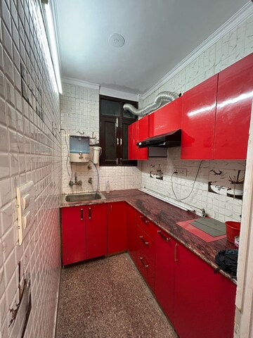 Kitchen in 1 BHK Builder Floor at Freedom Fighters Enclave – for Rent