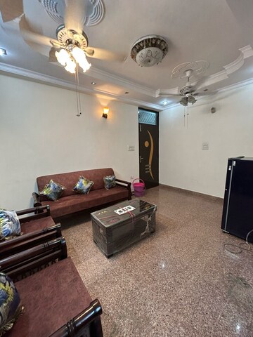 Living Room in 1 BHK Builder Floor at Freedom Fighters Enclave – for Rent