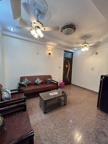 Living Room in 1 BHK Builder Floor at Freedom Fighters Enclave – for Rent