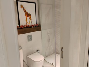 Bathroom in 3.5 BHK Apartment at Lokhandwala Minerva Mahalaxmi, Arthur rd – for Sale