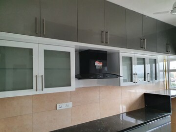Kitchen in 3 BHK Apartment at Prestige High Fields, Gachibowli – for Rent