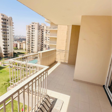 Balcony in 3 BHK Apartment at Sushma Chandigarh Grande, Ghazipur – for Rent