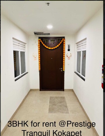 Building Lobby in 3 BHK Apartment at Prestige Tranquil, Kokapet – for Rent