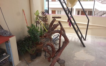 Staircase in 1 RK Independent House at Rt Nagar – for Rent