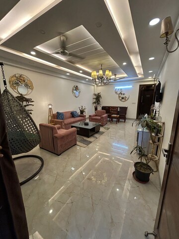 Living Room in 3 BHK Apartment at Saket – for Rent