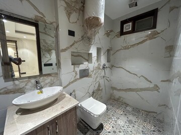 Bathroom in 3 BHK Apartment at Saket – for Rent