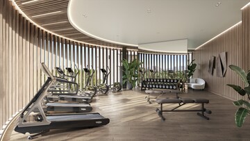 Gym in 3 BHK Apartment at Rustomjee Balmoral, Charai – for Sale