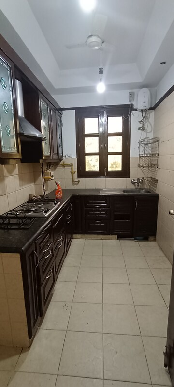 Kitchen in 3.5 BHK Builder Floor at Kalkaji – for Rent
