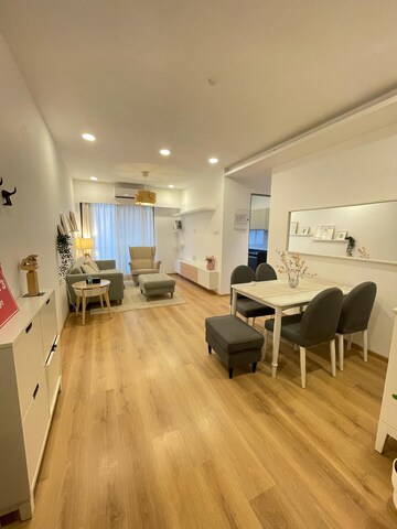Living Room in 2 BHK Apartment at Dev Leo Tower, Oshiwara – for Sale