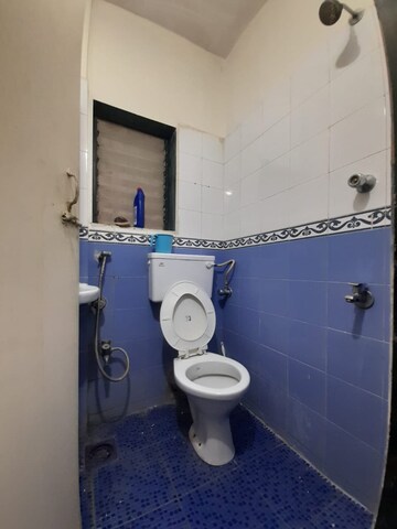 Bathroom in 1 BHK Apartment at Kshitij CHS, Goregaon East – for Rent