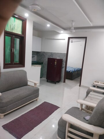 Living Room in 2 BHK Builder Floor at Khirki Extension – for Rent