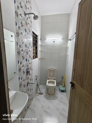 Bathroom in 2 BHK Apartment at Vasant Kunj – for Rent