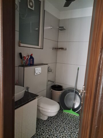 Bathroom in 3 BHK Apartment at Dhakoli – for Rent