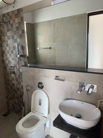 Bathroom in 3 BHK Apartment at Omkar Meridia, Kurla West – for Rent
