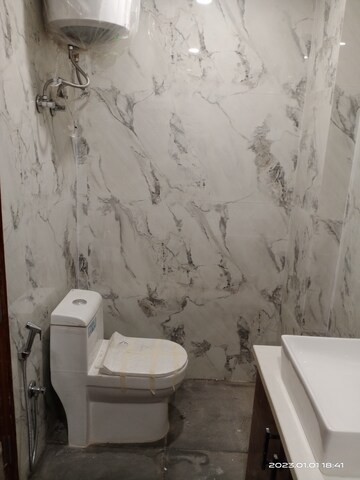 Bathroom in 2 BHK Builder Floor at Vasant Kunj – for Rent