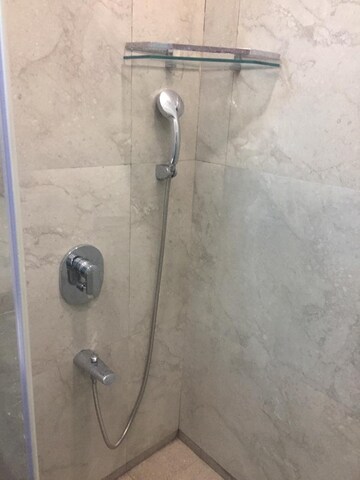 Bathroom in 2 BHK Apartment at LnT Realty Crescent Bay, Parel – for Rent