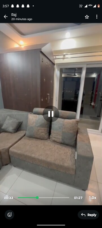 Bedroom in 2 BHK Apartment at Provident Neora, Thanisandra Main Road – for Rent